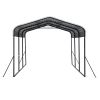 12'x15'ft Outdoor Heavy-duty Carport for Backyard, Black