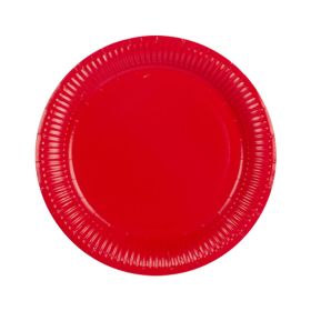 Classic 7 Inch Red Paper Plates, 240pcs