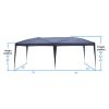 10'' x 20'' Home Use Outdoor Camping Waterproof Folding Tent with Carry Bag Blue