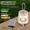 White Waterproof Camping Lantern with Speaker