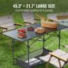 VEVOR Folding Camping Table, Outdoor Portable Side Tables, Lightweight Fold Up Table