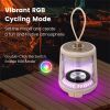 White Waterproof Camping Lantern with Speaker