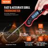 VEVOR Grillers Instant Read Meat Thermometer for Grill and Cooking, Best Waterproof Ultra Fast Thermometer with Backlight & Calibration