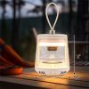 White Waterproof Camping Lantern with Speaker