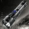 USB Chargeable Strong Light Handheld Flashlight; Plastic Material; Suitable For Camping Backpacking Hiking