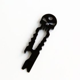 Pocket Tools Multifunctional Wrench Bottle Opener Keychain (Color: Black)