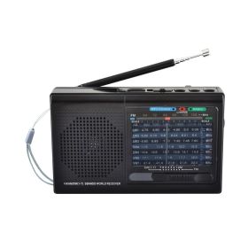 Supersonic 9 Band Radio With Bluetooth (Color: Black)