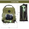 20L Outdoor Bathing Bag Solar Hiking Camping Shower Bag Portable Heating Bathing Water Storage Bag Hose Switchable Shower Head